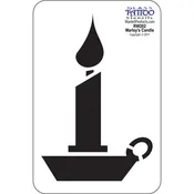 Marley's Candle Stencil