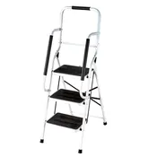 3 or 4 Step Folding Ladder with Handrails
