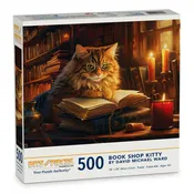 Book Shop Kitty Jigsaw Puzzle