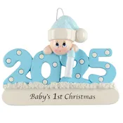 2025 Dated Baby Boy's 1st Christmas Ornament