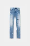 RTA Clayton Blue Skinny Jean - DISTRESSED WHITE PAINT