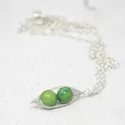 2 Pea Pod Necklace