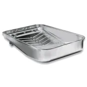 13" HEFTY DEEP WELL METAL TRAY