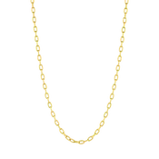 18K Yellow Gold Oval-Link Chain Necklace