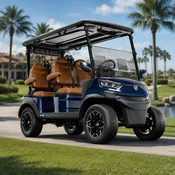 2026 MadJax Ascent Golf Cart – Santorini Blue