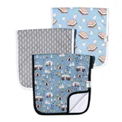 3 Pack Premium Burp Cloths - Bridger