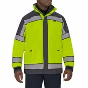 Blauer B.Dry XP Colorblock Emergency Response Jacket, Dark Navy with Hi-Vis Yellow with Liner
