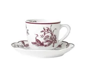 Albertine Prune   Espresso Cup And Saucer 2 Oz