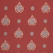Charlotte Ornamental Upholstery Fabric with Intricate Floral Medallion and Damask-Inspired Designs