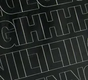 1/2″ Black Gothic Vinyl Letters/Numbers Set