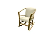 Amish Rocking Chair With Fabric Cushion