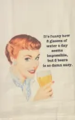 8 Beers  Dish Towel
