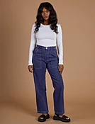 Railroad Denim Work Pants - Faded Grape Overdye