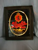 1980 Stroh's Beer From One Beer Lover to Another Lighted Mirror Bar Wall Sign