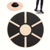 Multifunctional Wooden Balance Board  Wobble Stability Trainer for Yoga  Fitness