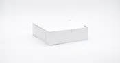10″x10″x3″ Lock Corner White Bakery Box, 1 Piece