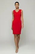 Alyssa Dress V Back - Power Red
