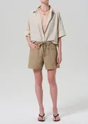 Brynn Drawstring Linen Short