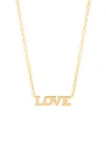 14K Itty Bitty Tiny "Love" Necklace