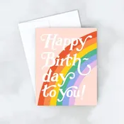 Big Rainbow Card