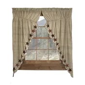 Abilene Star Prairie Gathered Curtains - 72x63