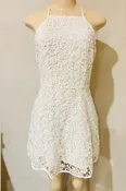 Kendall & Kylie Women’ Lace Strappy Dress Ivory size S