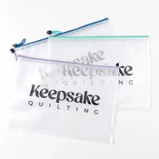 Keepsake Quilting Vinyl Mesh Zipper Project Bag - 15" x 10.5"