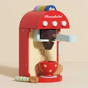 Wooden Toy Coffee Machine & Pods