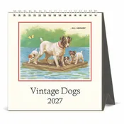 2027 Desk Calendar Vintage Dogs