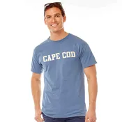 DENIM CAPE COD BLOCK LETTER T-SHIRT
