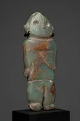 Rare Colima Onyx Amulet Standing Man #p1007