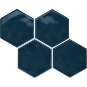 American Olean Midnight Blue Glossy 4"x4" Ceramic Wall Tile