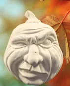 Scioto Ceramic Molds Pumpkins. Unpainted Ceramic Grumpy Pumpkin. Vintage Scioto 1989 Angry Pumpkin. Olgas Treasures Shop — Olgas Treasures