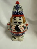 Polish pottery nutcracker cookie jar — Simply Polish Pottery