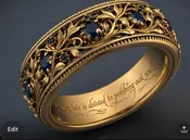 Custom Wedding Band Commission, Lovelace and Shnayder