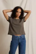 Dark Olive Harley Lightweight Cotton Crew Tee