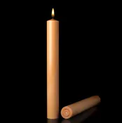 100% Beeswax Altar Candles – Unbleached | Cathedral Candle Company
