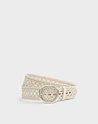 Audrey Woven Italian Leather Belt