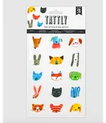 Tattly Fuzzy Faces Sheet Tattoo