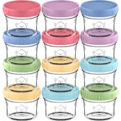 12pk Prep Baby Food Storage Containers, Leak-Proof Food Jars