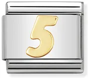 Authentic Nomination - Gold - Number 5