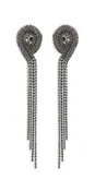 4 Strand Rhinestone Dangle Earrings