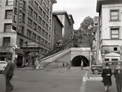 Angel’s Flight at 3rd and Hill Street in Los Angeles – November 17, 1945