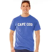 PERRIWINKLE CAPE COD BLOCK LETTER T-SHIRT