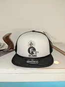 McCabe F-Bomb Trucker Hat Black & White — McCabe Surfboards