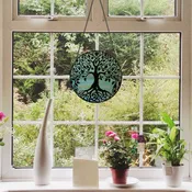 10"H Tree of Life Stained Glass Window Panel