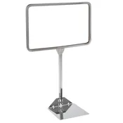 7"H x 11"W Sign Holder with Shovel Base - Chrome