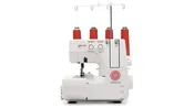 Baby Lock Vibrant Serger, 4/3/2 thread serging, Retractable thread cutter, manual threading, manual tension adjustments