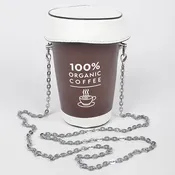 Brown Coffee Cup Fun Clutch