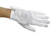 Be Mine Satin Dream Gloves with Pearly Bow